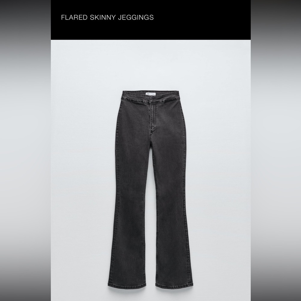 Zara Flared Skinny Jeggings - Picture 2 of 9